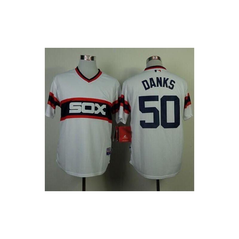 Cheap John Danks White Sox Jersey From China #50 White Alternate