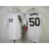 Cheap John Danks White Sox Jersey From China #50 White Black Stripe