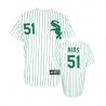 Cheap Alex Rios White Sox Jersey From China #51 White Green Stripe