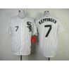 Cheap Jeff Keppinger White Sox Jersey From China #7 White Black Stripe