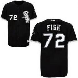 Cheap Carlton Fisk White Sox Jersey From China #72 Black