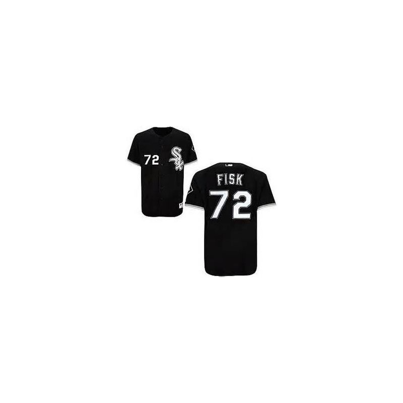 Cheap Carlton Fisk White Sox Jersey From China #72 Black