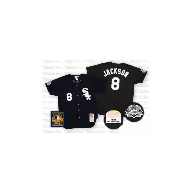 Cheap Bo Jackson White Sox Jersey From China #8 Black throwback