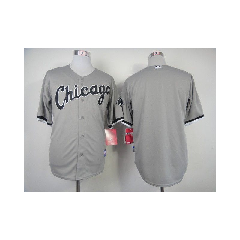 Cheap White Sox Jersey From China Grey Blank