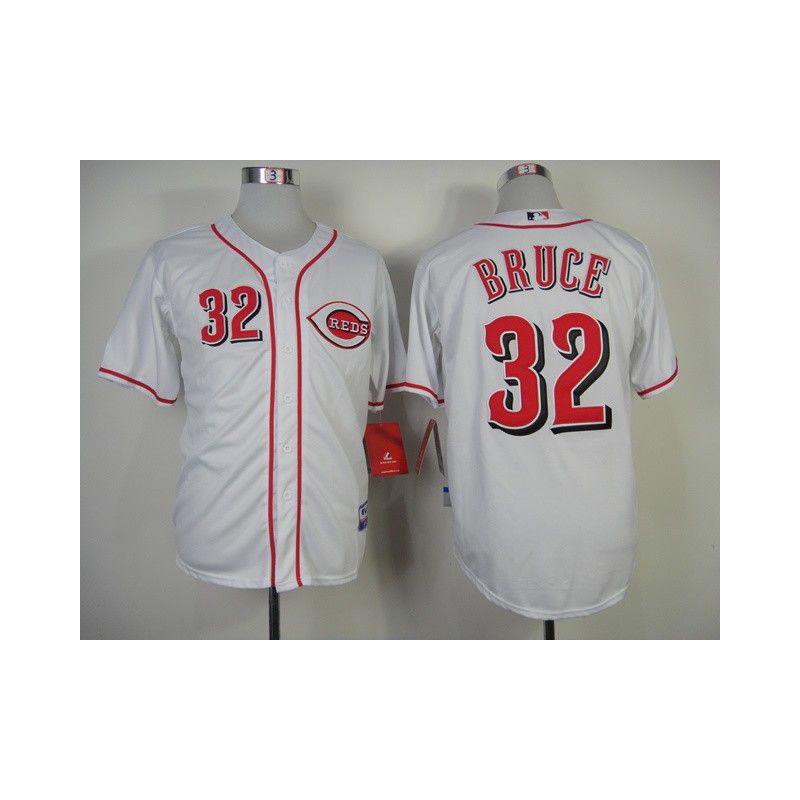 Cheap Jay Bruce Reds Jersey From China #32 White Red Number Cheap Jay Bruce Reds Jersey From China #32 White Red Number