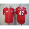 Cheap Johnny Cueto Reds Jersey From China #47 Red