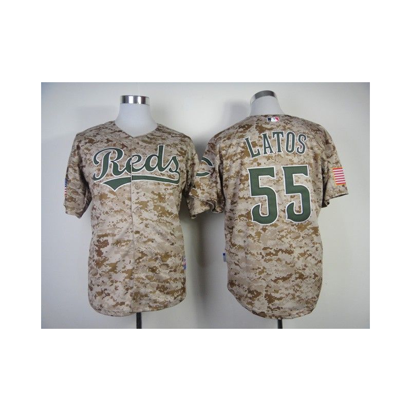 Cheap Mat Latos Reds Jersey From China #55 Camo Cheap Mat Latos Reds Jersey From China #55 Camo
