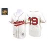 Cheap Bob Feller Indians Jersey From China #19 Cream throwback 1948