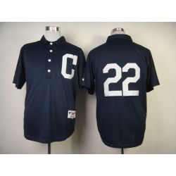 Cheap Jason Kipnis Indians Jersey From China #22 Blue 1902 Turn Back The Clock