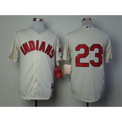 Cheap Michael Brantley Indians Jersey From China #23 Cream