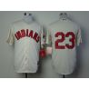 Cheap Michael Brantley Indians Jersey From China #23 Cream