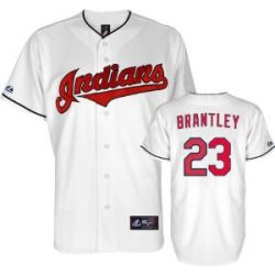 Cheap Michael Brantley Indians Jersey From China #23 White