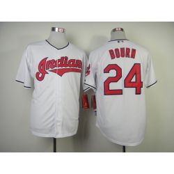Cheap Michael Bourn Indians Jersey From China #24 White