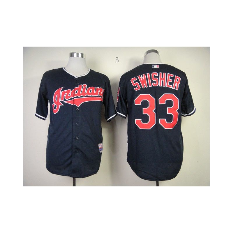 Cheap Nick Swisher Indians Jersey From China #33 Blue Cheap Nick Swisher Indians Jersey From China #33 Blue