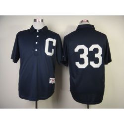 Cheap Nick Swisher Indians Jersey From China #33 Blue 1902 Turn Back The Clock