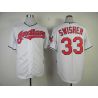 Cheap Nick Swisher Indians Jersey From China #33 White