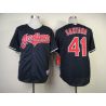 Cheap Carlos Santana Indians Jersey From China #41 Blue