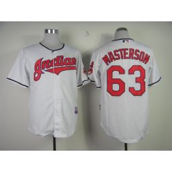 Cheap Justin Masterson Indians Jersey From China #63 White