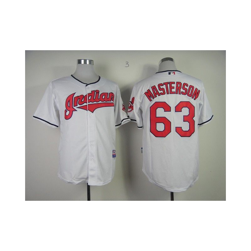 Cheap Justin Masterson Indians Jersey From China #63 White Cheap Justin Masterson Indians Jersey From China #63 White