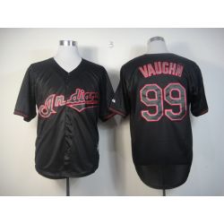 Cheap Ricky Vaughn Indians Jersey From China #99 Black Fashion