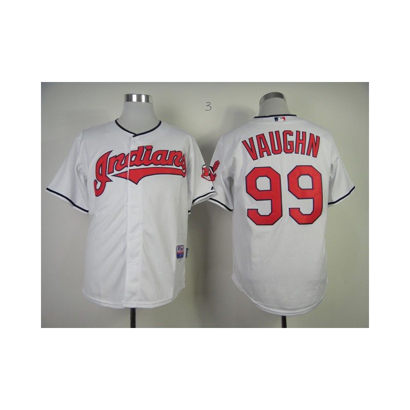 Cheap Ricky Vaughn Indians Jersey From China #99 White Cheap Ricky Vaughn Indians Jersey From China #99 White