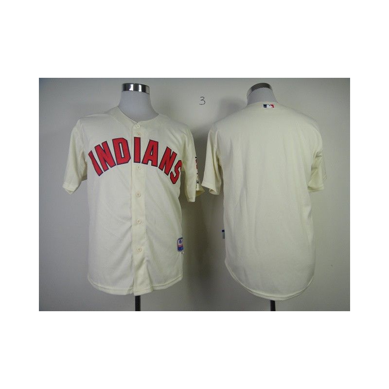 Cheap Indians Jersey From China Cream Blank Cheap Indians Jersey From China Cream Blank
