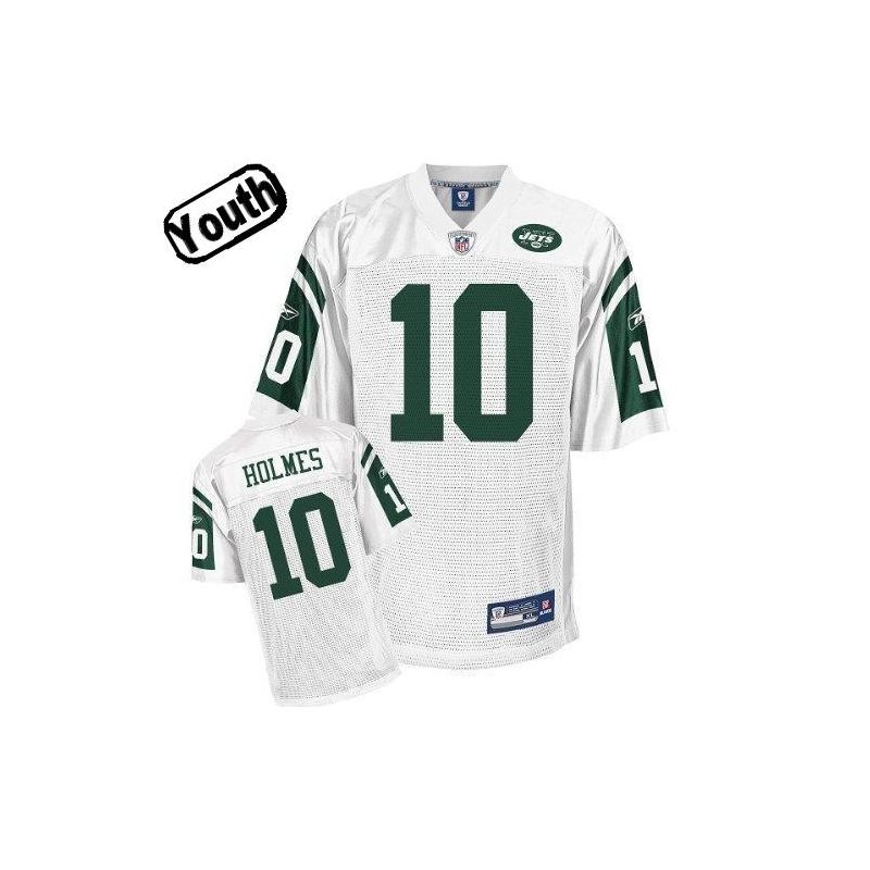 Cheap Santonio Holmes Jets Youth Jersey #10 White From China