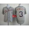 Cheap Ian Kinsler Tigers Jersey From China #3 Grey