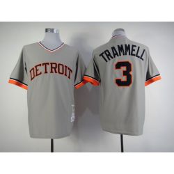 Cheap Alan Trammell Tigers Jersey From China #3 Grey 1984 Turn Back The Clock