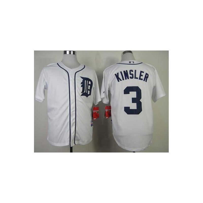 Cheap Ian Kinsler Tigers Jersey From China #3 White