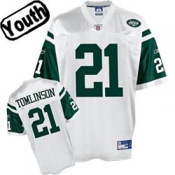 Cheap Ladainian Tomlinson Jets Youth Jersey #21 White From China