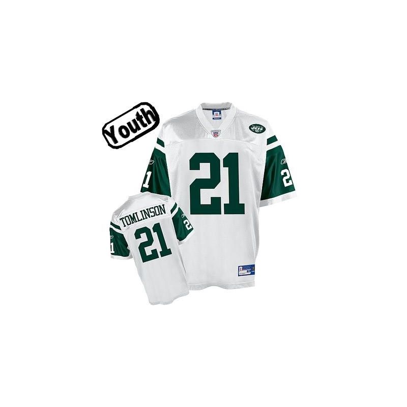 Cheap Ladainian Tomlinson Jets Youth Jersey #21 White From China