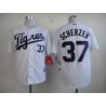 Cheap Max Scherzer Tigers Jersey From China #37 White 2014 new