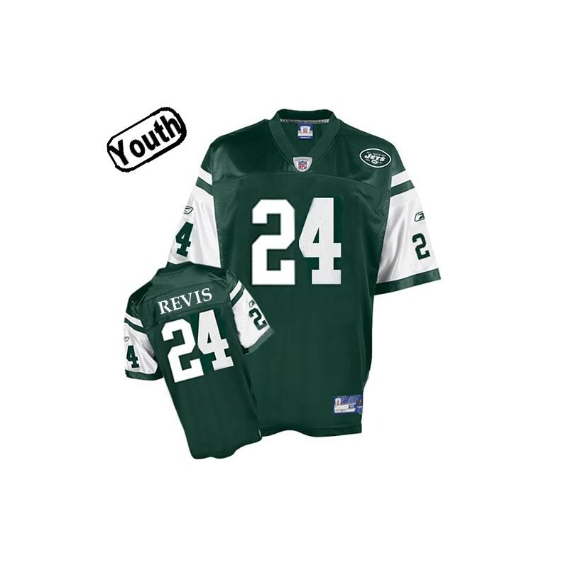 Cheap Darrelle Revis Jets Youth Jersey #24 Green From China