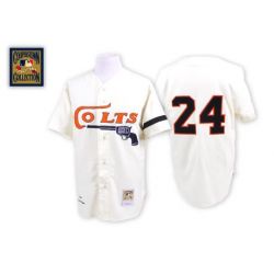 Cheap Jimmy Wynn Jersey From China #24 Colt 45s Cream throwback 1964