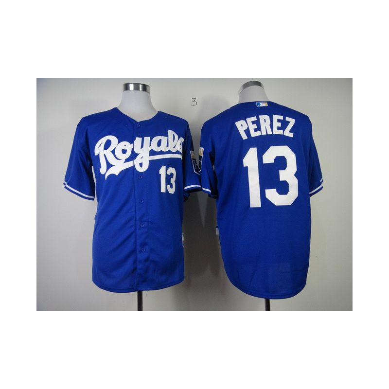 Cheap Salvador Perez Royals Jersey From China #13 Blue