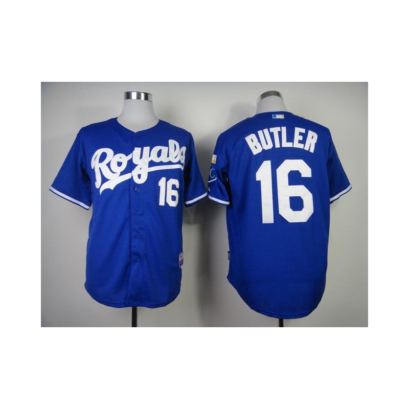 Cheap Billy Butler Royals Jersey From China #16 Blue