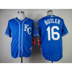 Cheap Billy Butler Royals Jersey From China #16 Blue 2014 new