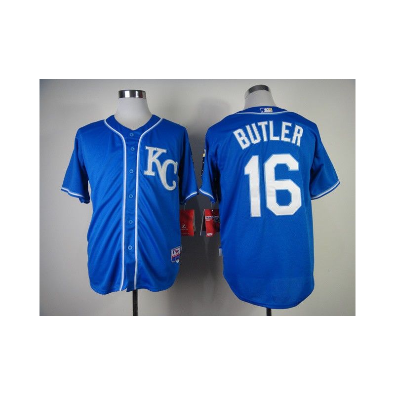 Cheap Billy Butler Royals Jersey From China #16 Blue 2014 new