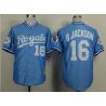 Cheap Bo Jackson Royals Jersey From China #16 Light Blue throwback 1987