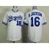 Cheap Bo Jackson Royals Jersey From China #16 White throwback 1980