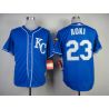 Cheap Norichika Aoki Royals Jersey From China #23 Blue 2014 new