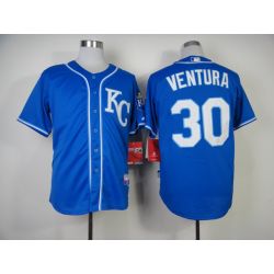 Cheap Yordano Ventura Royals Jersey From China #30 Blue 2014 new