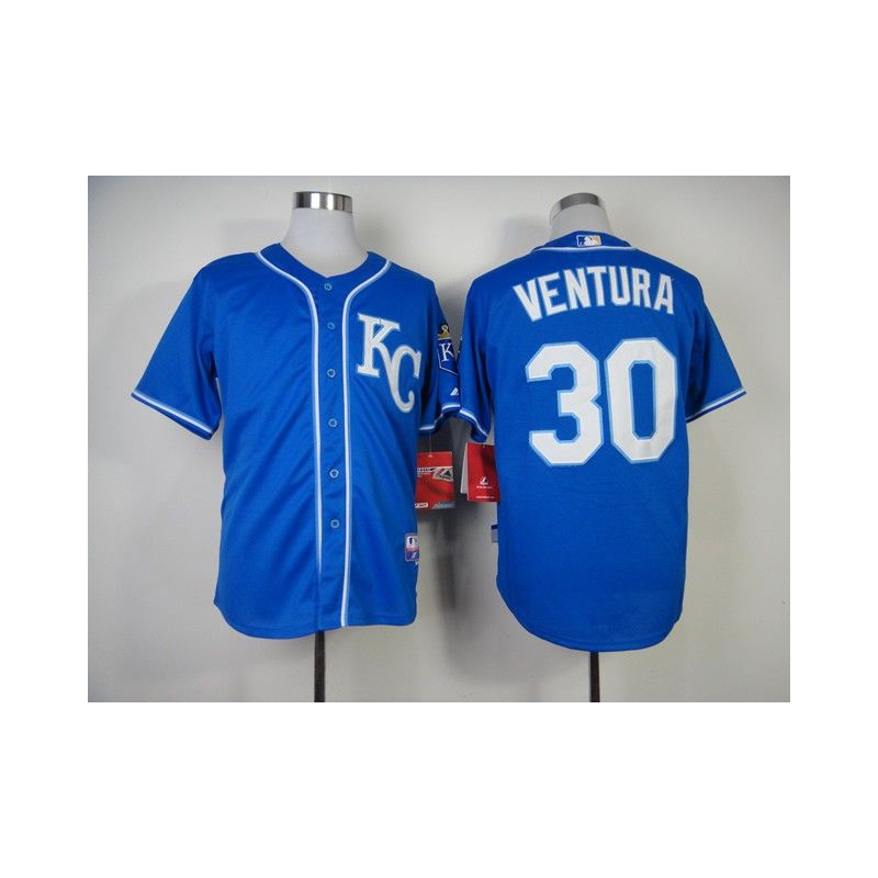 Cheap Yordano Ventura Royals Jersey From China #30 Blue 2014 new