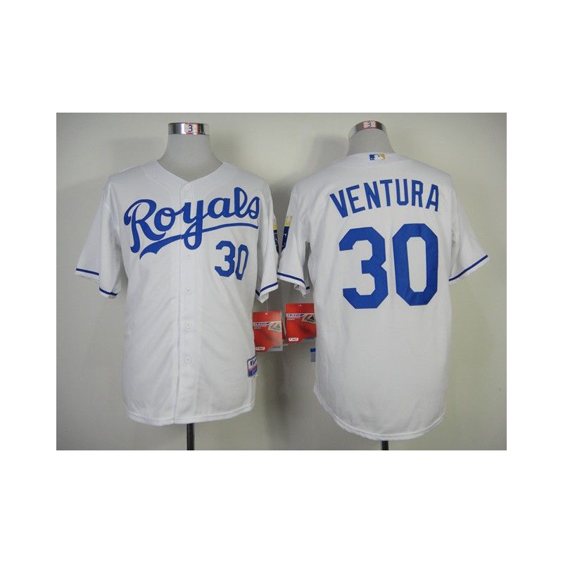 Cheap Yordano Ventura Royals Jersey From China #30 White