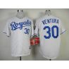 Cheap Yordano Ventura Royals Jersey From China #30 White