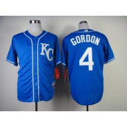 Cheap Alex Gordon Royals Jersey From China #4 Blue 2014 new