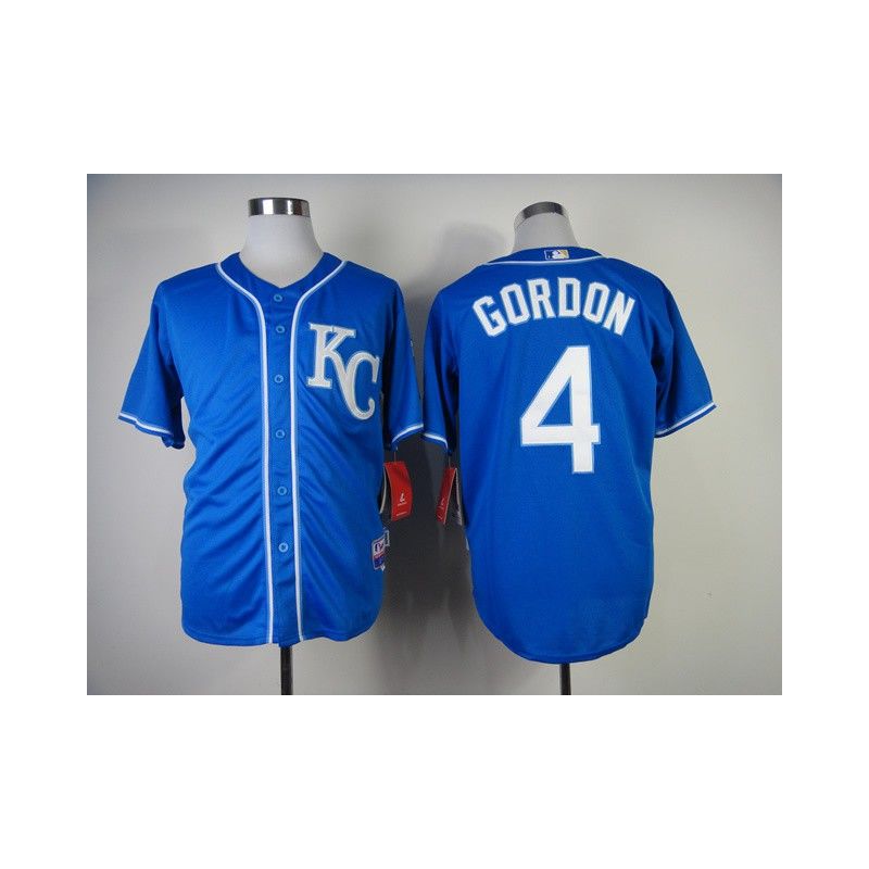 Cheap Alex Gordon Royals Jersey From China #4 Blue 2014 new