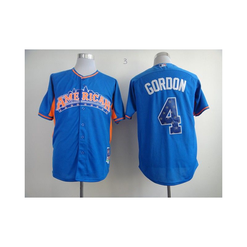 Cheap Alex Gordon Royals Jersey From China #4 Blue 2013 All-Star