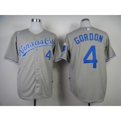 Cheap Alex Gordon Royals Jersey From China #4 Grey